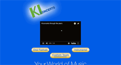 Desktop Screenshot of kiconcerts.com
