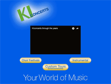 Tablet Screenshot of kiconcerts.com